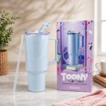 Toony Tumbler 1800ml Large Capacity Travel Mug with Handle & Straw | BPA-Free Leak-Proof Sports Water Bottle for Gym, Office & Travel - Image 5