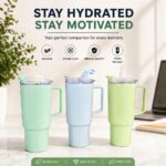 Toony Tumbler 1800ml Large Capacity Travel Mug with Handle & Straw | BPA-Free Leak-Proof Sports Water Bottle for Gym, Office & Travel - Image 2
