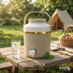 Insulated Double Wall Water Jug - 3500ml approx | BPA-Free Food Grade Plastic | Hot & Cold Leak-Proof Dispenser with Tap | Stylish Dual-Tone Design