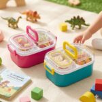 Mighty Lunch Box – Multi-Compartment Leakproof Bento Box for Kids & Adults – Microwave & Dishwasher Safe Airtight Tiffin with Spoon/Fork - Image 3