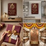 Divine Radha Krishna Wall Frame with Om Krishnaya Vasudevaya Mantra | Spiritual Wall Hanging Plaque for Living Room, Office & Gifting - Image 4