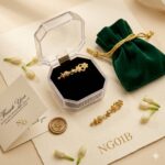 NG01B Elegant Gold-Plated Imitation & Bead Drop Earrings | Artisan Crafted Traditional Dangle Earrings - Image 5