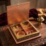 Handicrafted Wooden Meenakari Multipurpose Box | Decorative Royal Peacock Design Jewelery & Dry Fruit Organizer Case for Gifting - Image 4
