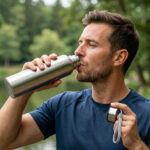 Coolton Slim Stainless Steel Water Bottle - 1000ml | BPA-Free Leak-Proof Fridge Bottle for Home, Office, Gym & School | Durable Single Wall Metal Flask with Carrying Strap - Image 2