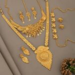 Gold plated  imitation Elegent Necklace Combo For Women And Girls (3 Pcs Combo Set)