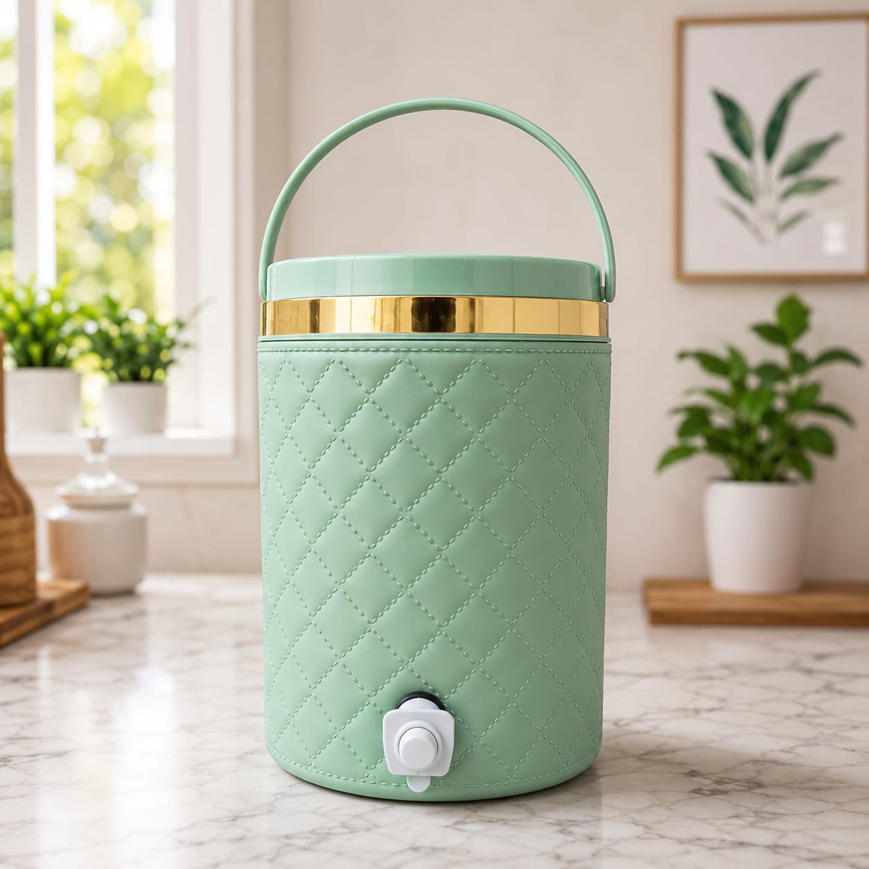 WhatsApp Image 2026-06-03 at 11.59.31 AM (1) Large Capacity Insulated Water Jug | Premium Quilted Design Camper Jug with Push Button Tap | Leak-Proof & BPA-Free - Image 1