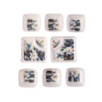 Lightweight 8 Pcs Melamine Snack & Dry Fruit Serving Set (6 Bowls, 2 Partitioned Trays) – Ideal Festive Gift - Image 6