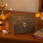 Premium Wooden Dry Fruit Box with 4 Glass Jars | Elegant Decorative Gifting Hamper - Image 2