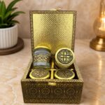 Premium Wooden Dry Fruit Box with 4 Glass Jars | Elegant Decorative Gifting Hamper